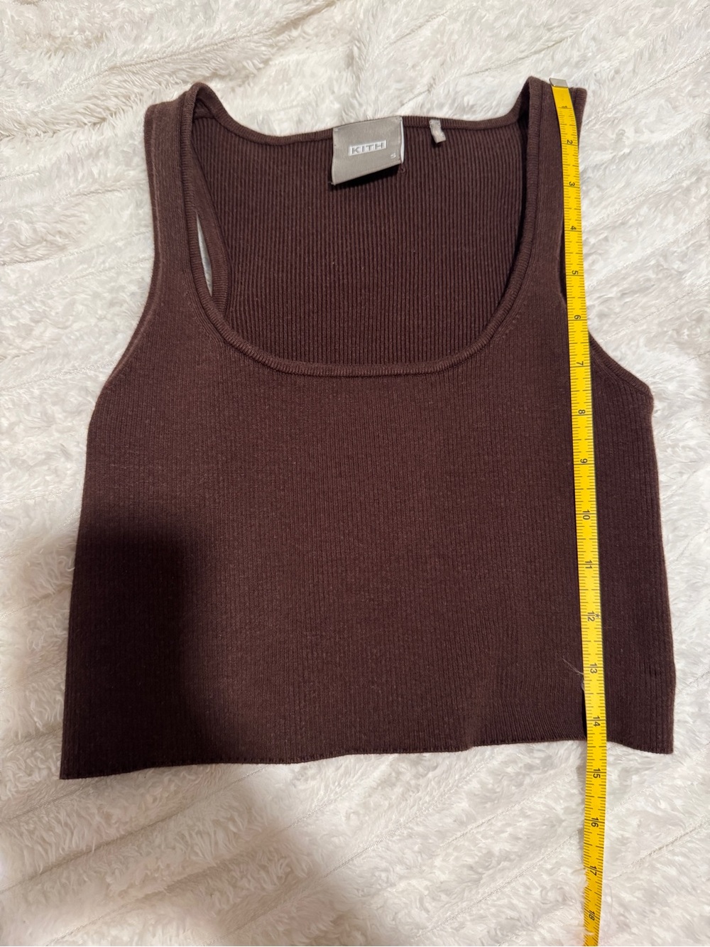 Kith Ribbed Tank Top - Chocolate Brown